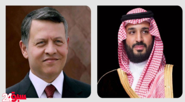 ولي العهد وملك الأردن يبحثان تطورات المنطقة وتنسيق المواقف في اتصال هاتفي